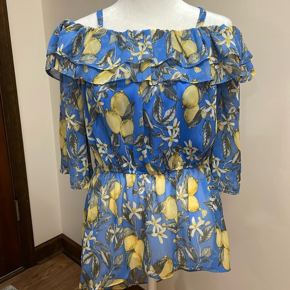 Cato off the shoulder dress shirt